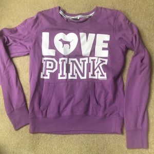 Purple Love PINK Victorias Secret Sweatshirt Med